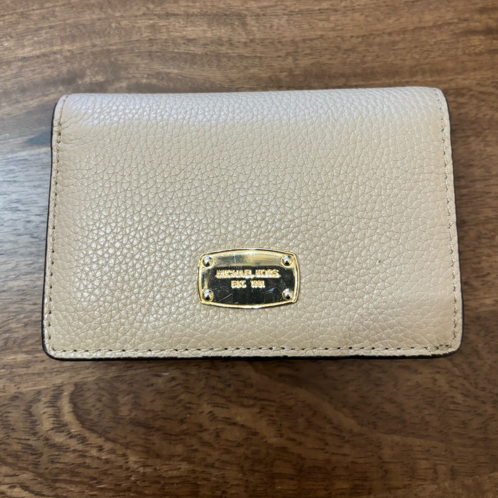 Michael Kors Cream Leather Wallet